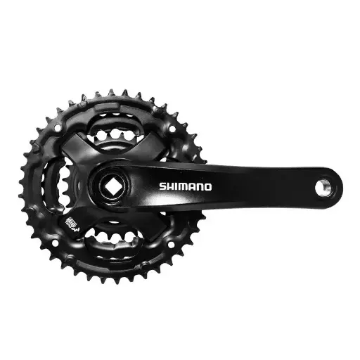 [S59425] VOLANTE SHIMANO FC-TY501 6/7/8-SPEED, 170MM, 42X34X24T W/O CG, W/CRANK FIXING BOLT, BLACK, BULK AFCT